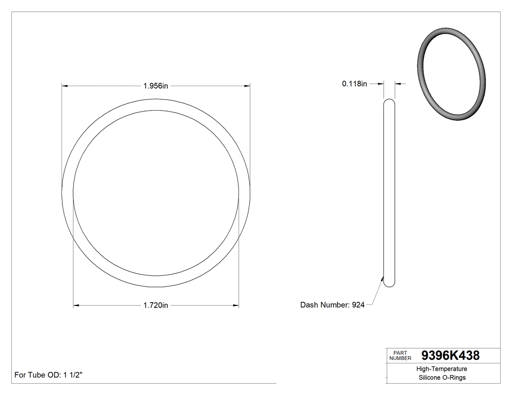 Technical drawing - 9396K438